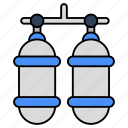 oxygen cylinders, oxygen tanks, respiratory tanks, oxygen gas, oxygen containers