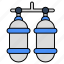 oxygen cylinders, oxygen tanks, respiratory tanks, oxygen gas, oxygen containers 