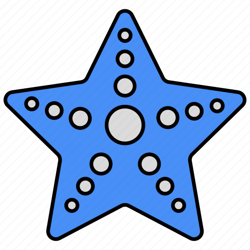 Starfish, asteroid, fish, seafood, echinoderm icon - Download on Iconfinder