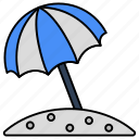 outdoor umbrella, canopy, sunshade, rainshade, bumbershoot