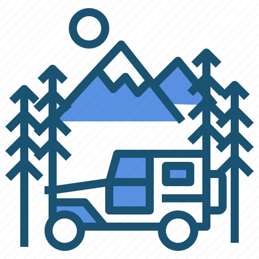 Camper, outline, transport, van icon - Download on Iconfinder