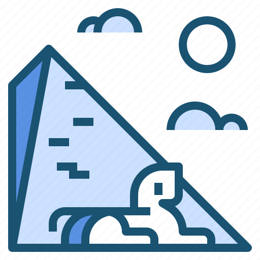 Egypt, landmark, pyramid, sphinx icon - Download on Iconfinder