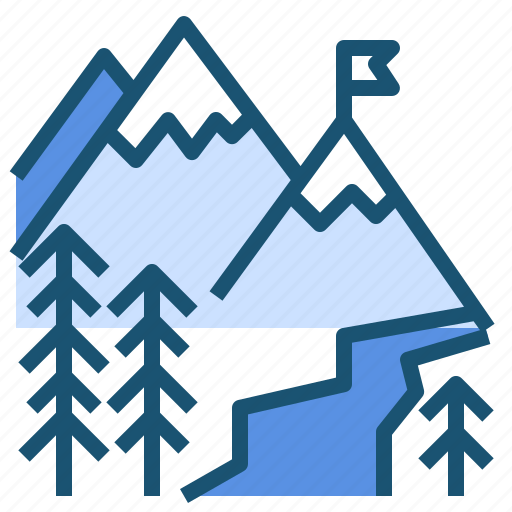 Ice, icecold, mountain, snow, snowing, trail icon - Download on Iconfinder