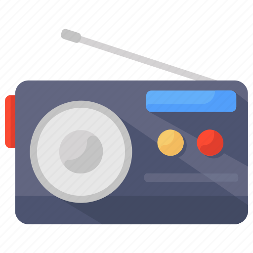 Audio device, broadcasting radio, entertainment radio, media radio, radio, radio set icon - Download on Iconfinder