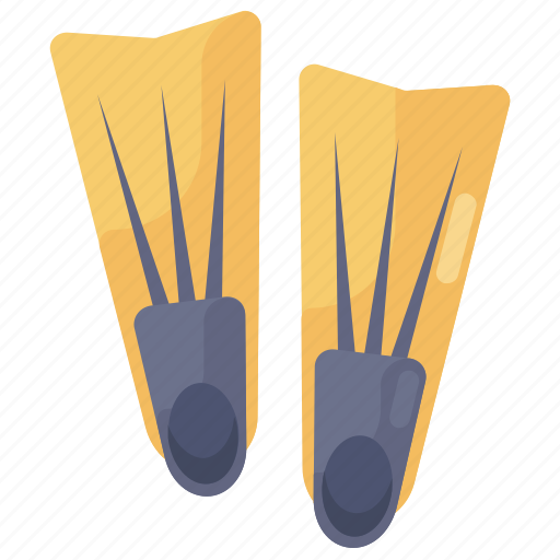 Flippers, footwear, silifins, swim fins, swimming accessory icon - Download on Iconfinder