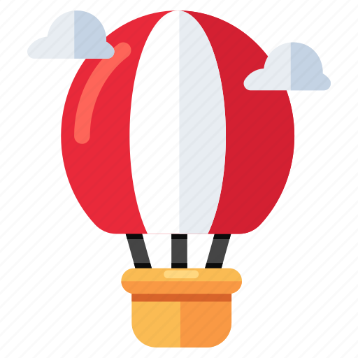 Fire balloon, barrage balloon, gasbag, hot air balloon, adventure icon - Download on Iconfinder