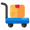 logistic trolley, parcel, trolley, box, package