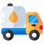 fuel truck, truck, tanker, vehicle, refueler 