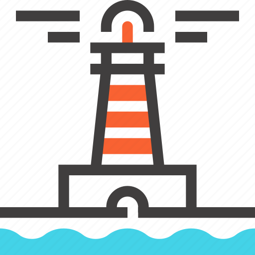 Building, house, light, lighthouse, navigation, sea, tower icon - Download on Iconfinder