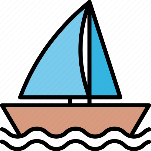 Beach, boat, sea, ship, transportation, travel, vacation icon - Download on Iconfinder