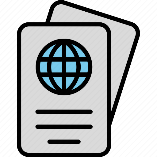 Document, file, holiday, international, passport, travel, vacation icon - Download on Iconfinder