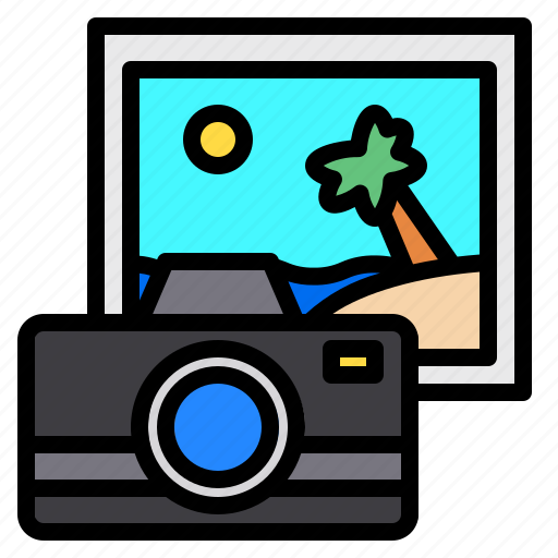 Beach, travel, camera, photo, vacation icon - Download on Iconfinder