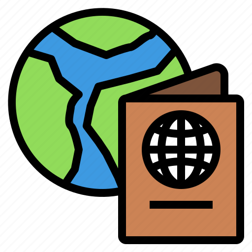 Passport, travel, globe, vacation icon - Download on Iconfinder