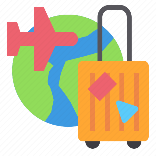 Vacation, bag, world, travel, plane, globe, airplane icon - Download on Iconfinder