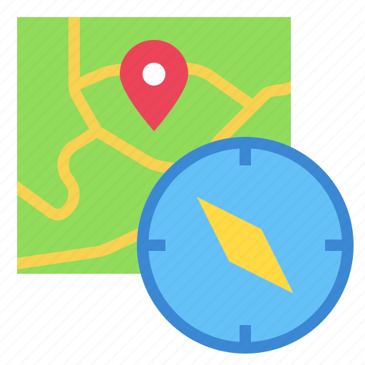 Vacation, travel, compass, pin, map, location icon - Download on Iconfinder