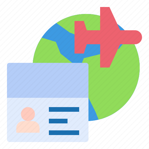 Vacation, world, travel, plane, globe, airplane, passport icon - Download on Iconfinder