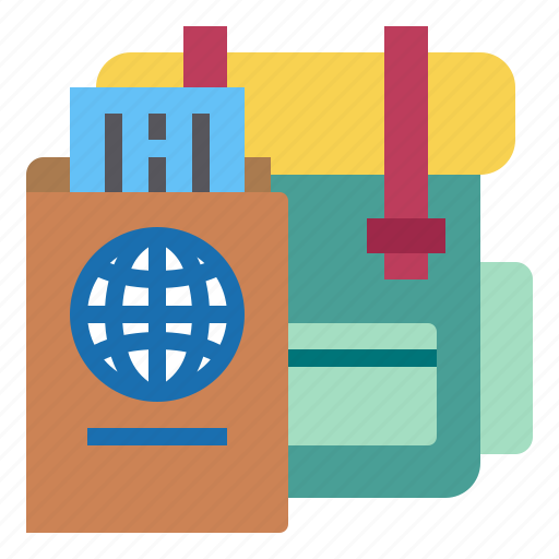 Travel, vacation, bag, passport, camping icon - Download on Iconfinder