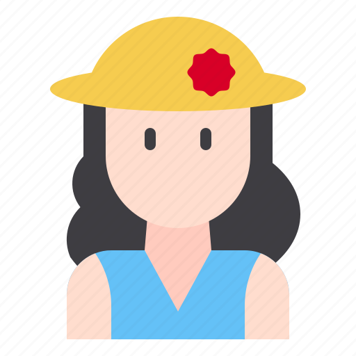 Girl, vacation, woman, travel, traveler, female, hat icon - Download on Iconfinder