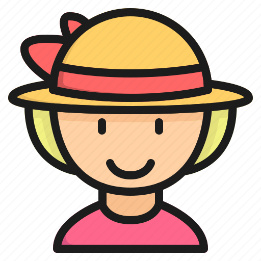 Female, traveller, travel, tourist, girl, woman, avatar icon - Download on Iconfinder