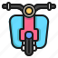 motorcycle, travel, travelling, transportation, scooter, transport 
