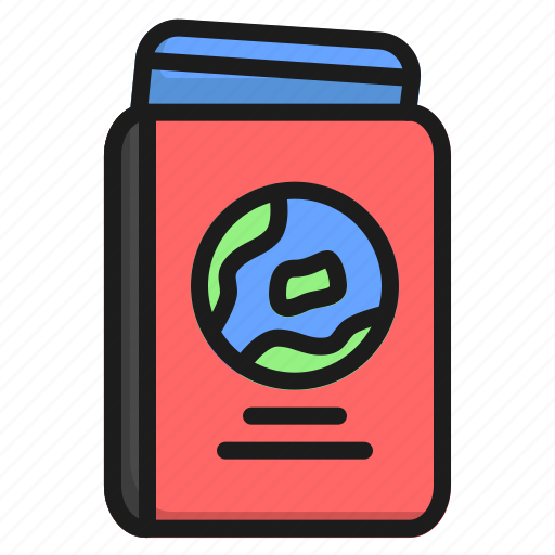 Passport, travel, travelling, pass, identity, document icon - Download on Iconfinder