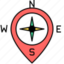 compass, direction, travel, equipment, journey