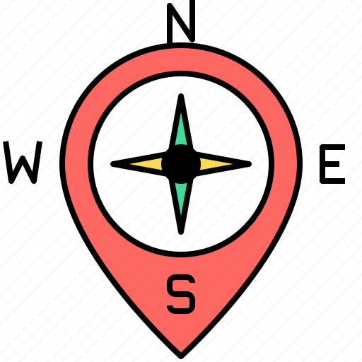 Compass, direction, travel, equipment, journey icon - Download on Iconfinder