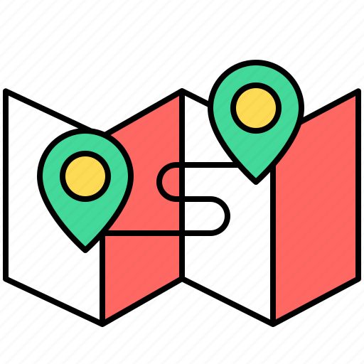 Map, trip, travel, destination, location icon - Download on Iconfinder