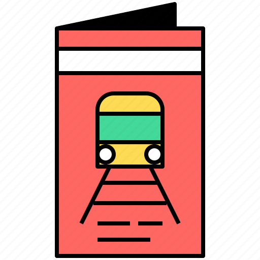 Train, transportation, travel, vehicle, brochure icon - Download on Iconfinder