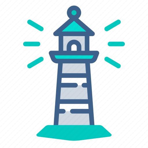 Lighthouse, sea, tower, beach, building, vacation icon - Download on Iconfinder