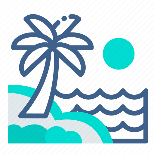 Beach, travel, sand, sea, summer, vacation icon - Download on Iconfinder