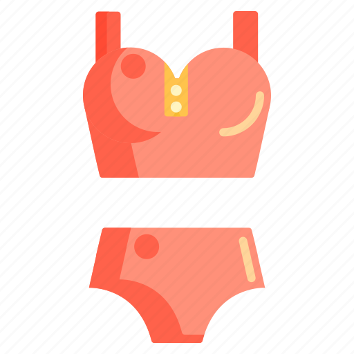 Bikini, bra, lingerie, panties, undergarment, underwear icon - Download on Iconfinder