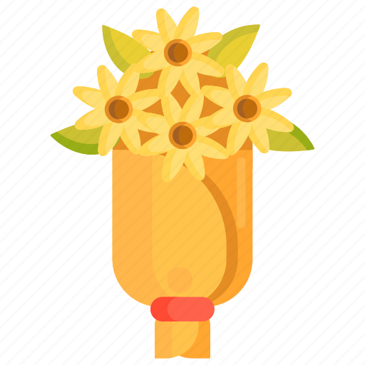 Bouquet, floral, floral bouquet, flower, flower bouquet, gift, hand icon - Download on Iconfinder