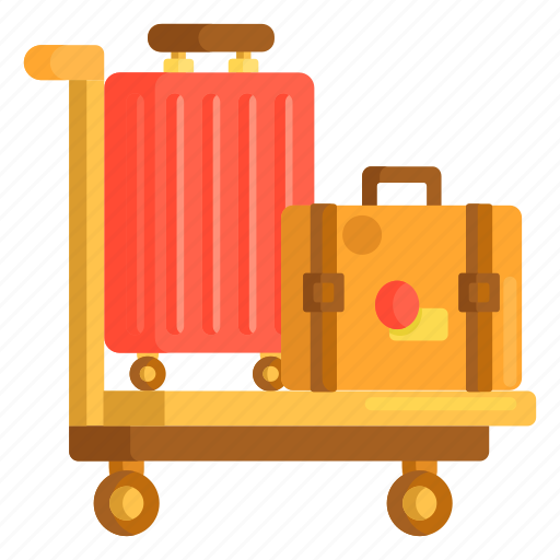 Baggage, briefcase, luggage, suitcase, trolley icon - Download on Iconfinder