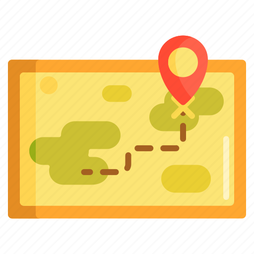 Gps, location, map, navigation, navigator, treasure map icon - Download on Iconfinder