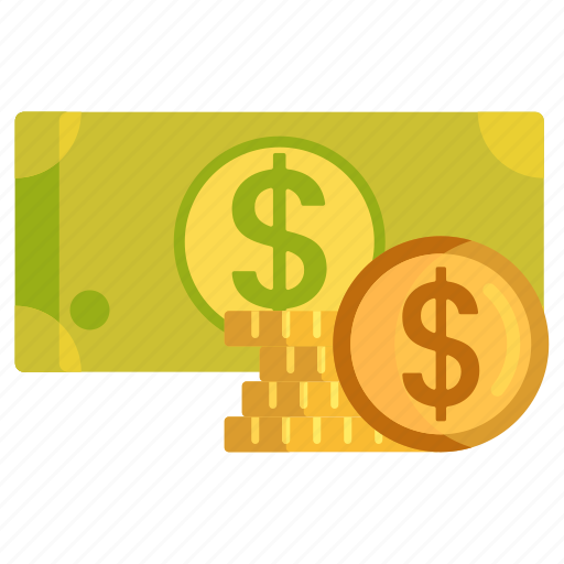Banknotes, cash, coins, dollar, money, payment icon - Download on Iconfinder