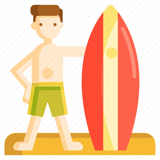 Surfboard, surfer, surfing icon - Download on Iconfinder
