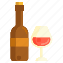 red wine, wine, wine bottle, wine glass