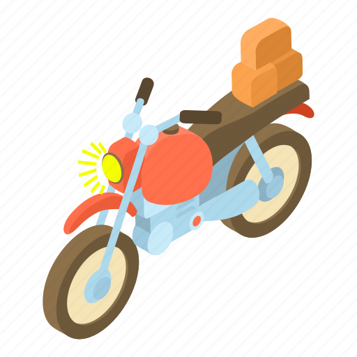 Bike, carry, cartoon, luggage, motor, motorbike, motorcycle icon - Download on Iconfinder