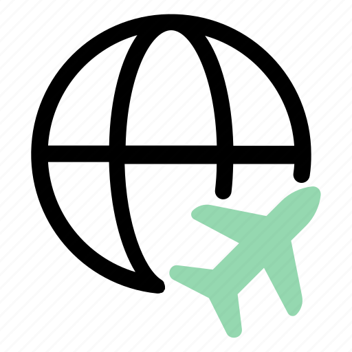Plane, world, trip, vacation, tourist, travel, holiday icon - Download on Iconfinder