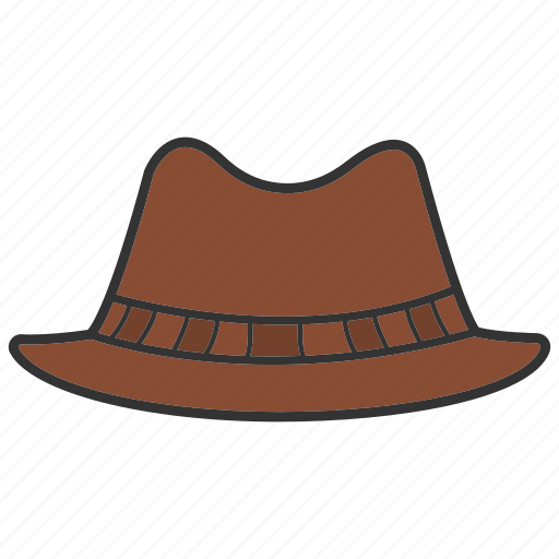Accessory, cap, cowboy hat, fedora hat, headwear, homburg hat, wear icon - Download on Iconfinder