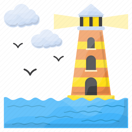 Lighthouse, tower, building, sea, surveillance, beacon icon - Download on Iconfinder