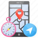 map navigation, outdoor traveling, gps meter, location, pin