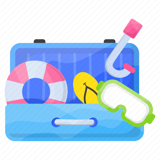 Travelling, equipment, goggles, picnic, slippers, lifesaver, fishing knot icon - Download on Iconfinder