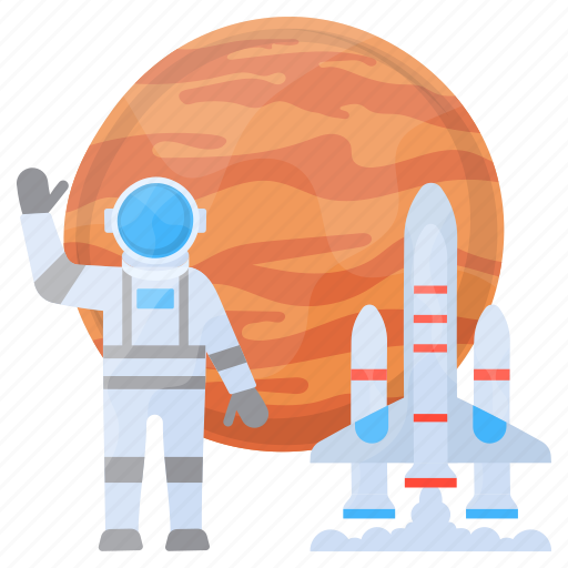 Mars, tour, travelling, astronaut, spacecraft, spaceship, rocket icon - Download on Iconfinder