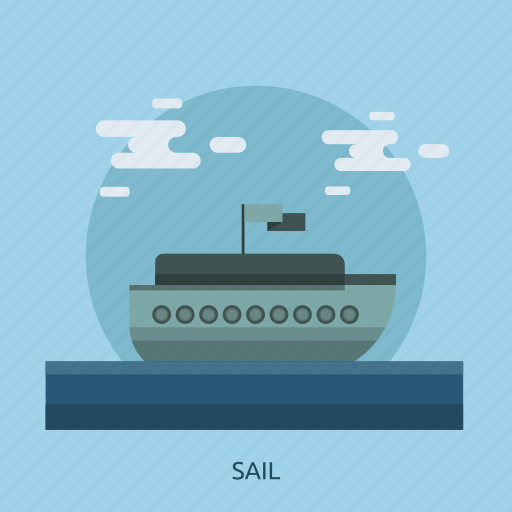 Cloud, holiday, sail, sea, ship, water icon - Download on Iconfinder