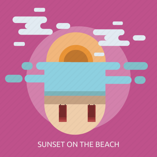 Beach, cloud, holiday, sunset icon - Download on Iconfinder
