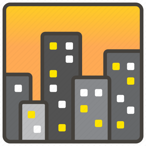 1f306, at, cityscape, dusk icon - Download on Iconfinder