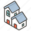 1f3d8, b, houses 