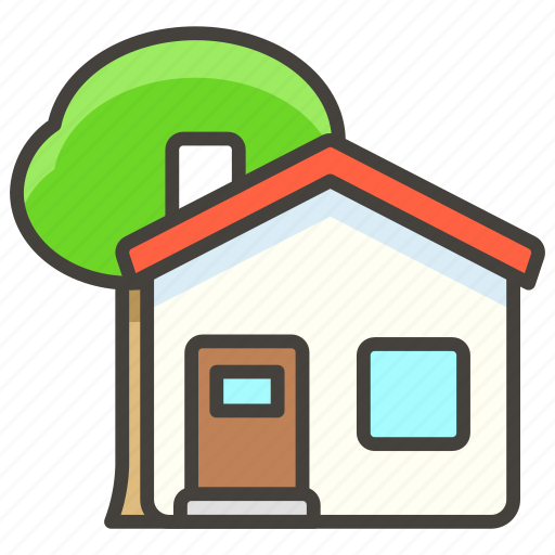 1f3e1, garden, house, with icon - Download on Iconfinder